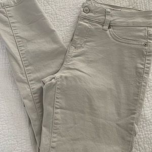 Cropped Khaki Skinny Jeans